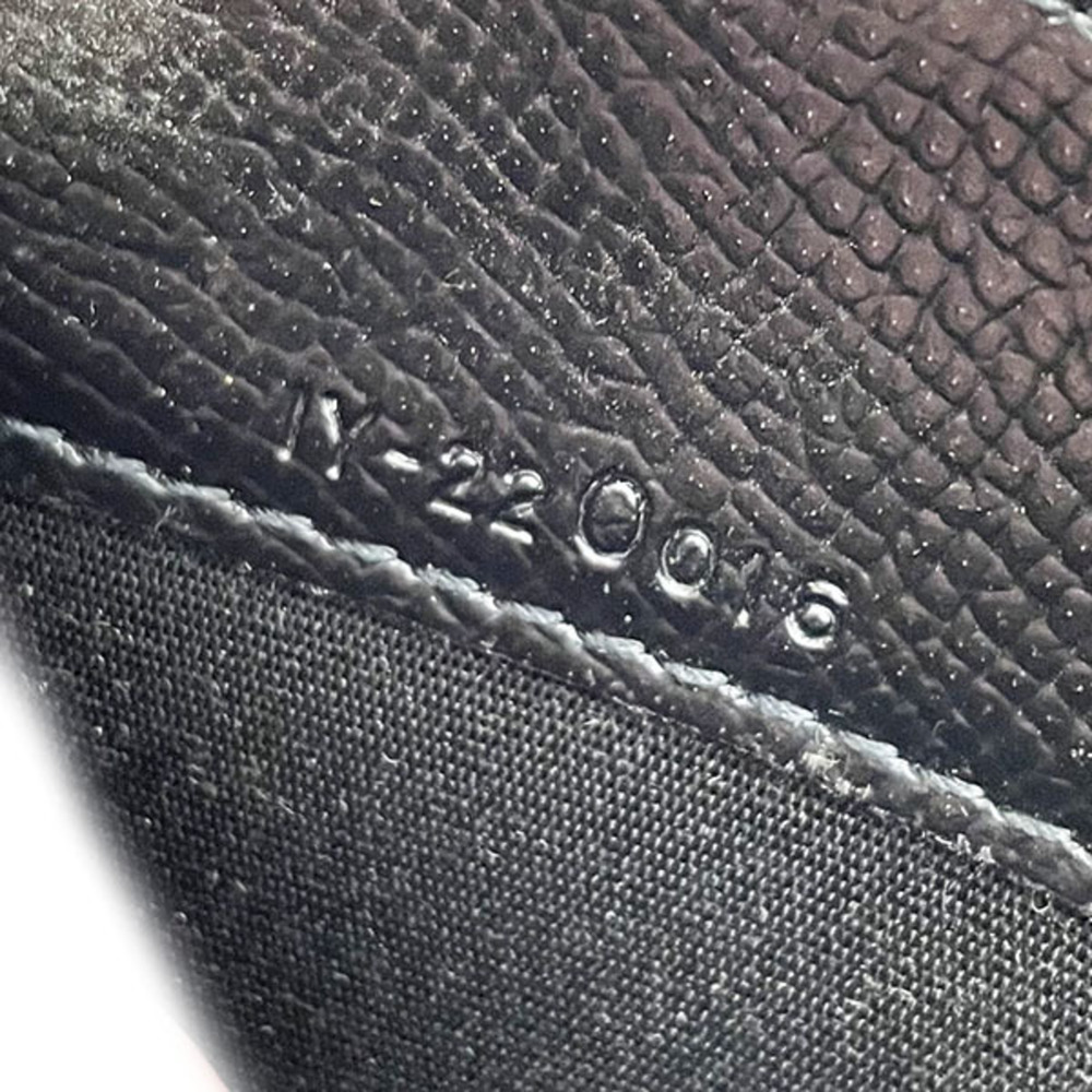 SALVATORE FERRAGAMO Long Wallet Gancini Round Calf Leather Black 22 O016 Icon Do - Picture 10 of 10
